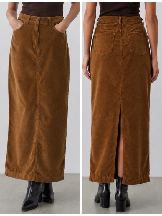 Ralph Lauren Dresses & Skirts - Ralph Lauren Heritage Corduroy Maxi Skirt in Camel Brown
